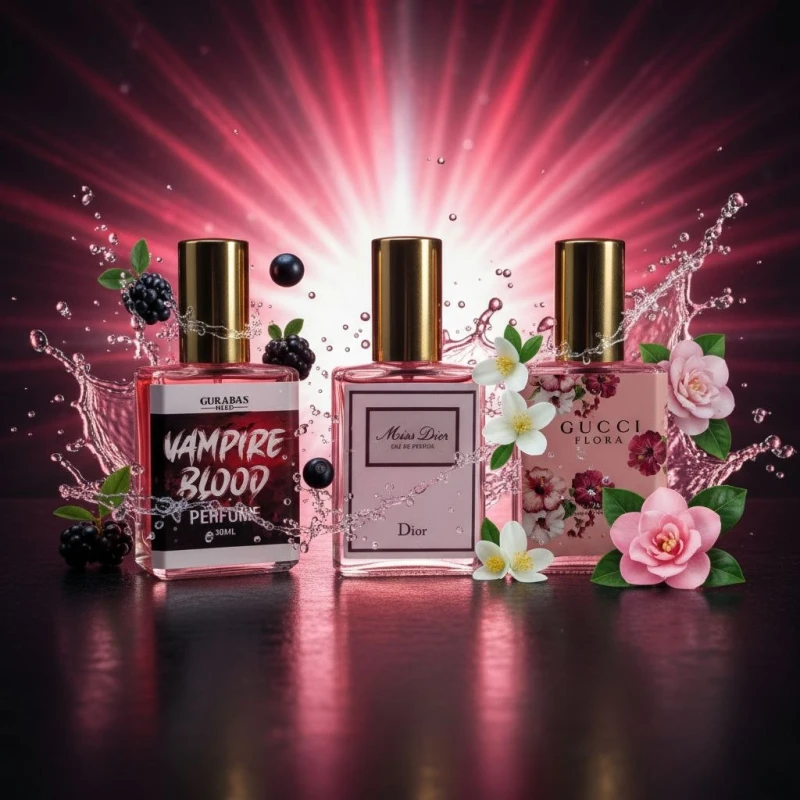 Vampire+Miss Dior+ Gucchi Flora 15ML combo