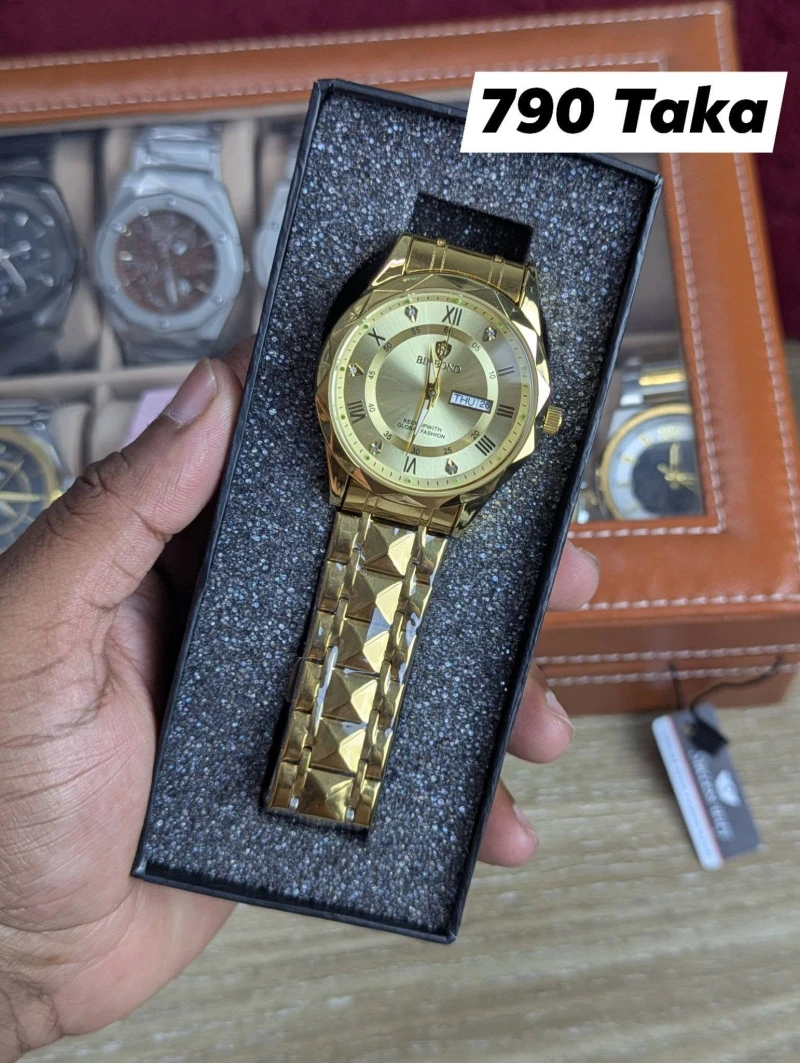 Binbond Watch For Men Golden