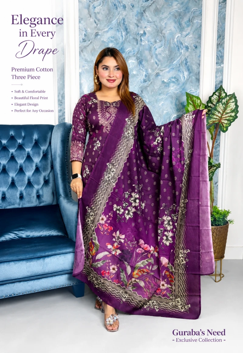 Exclusive Free Size Three Pcs For Women 003
