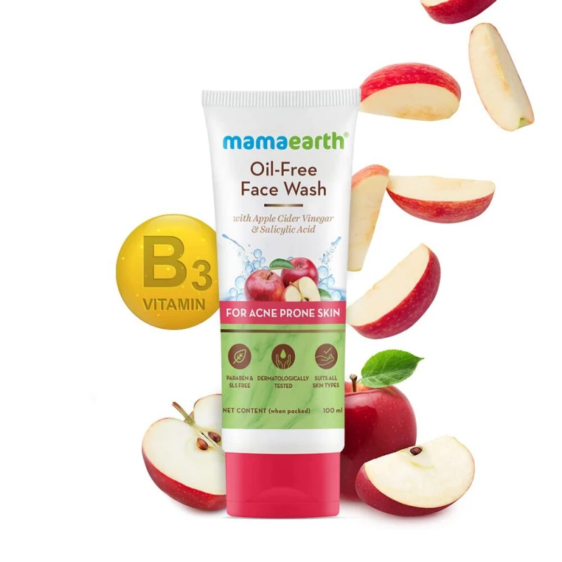 Mamaearth Oil free face wash used for male female - 100 ml
