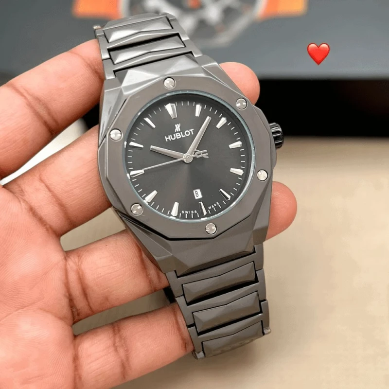 Hublot Watch Stainless Steel Strap Full Black